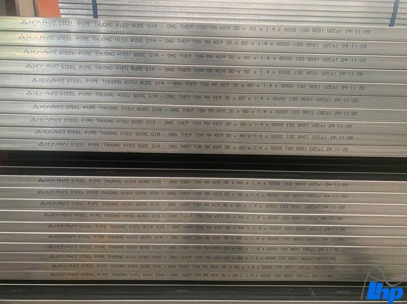 Thép hộp mạ kẽm của Hòa Phát được tin dùng