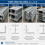 Thép hình mạ kẽm nhúng nóng với lớp kẽm phủ kín mặt trong và mặt ngoài
