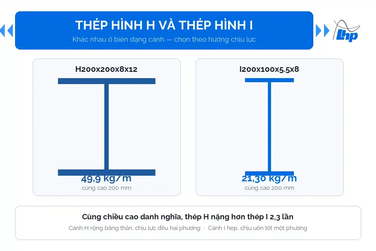 Thép Hình H Và Thép Hình I: Khác Nhau Thế Nào, Chọn Đúng Hạng Mục