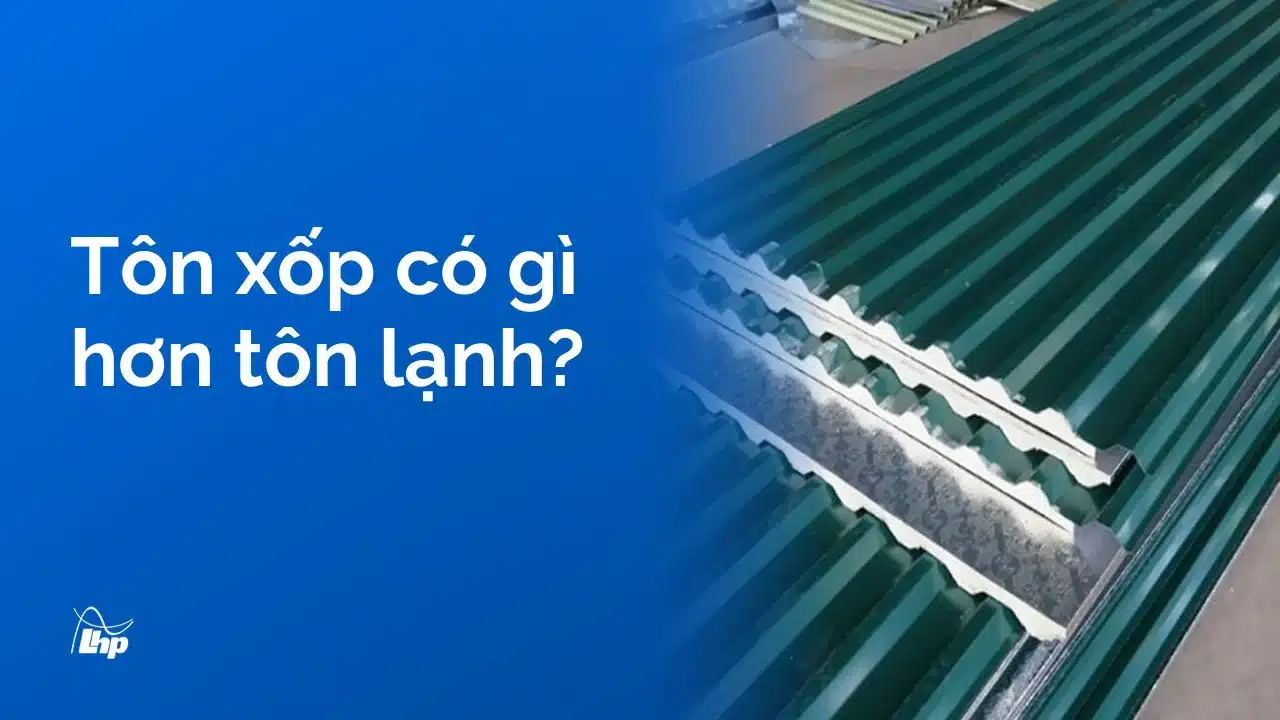 So sánh tôn xốp, tôn lạnh và tôn cách nhiệt chống nóng 3 Mặt cắt tấm tôn xốp ba lớp: tôn mặt trên, lớp xốp ở giữa và lớp lót dưới cùng